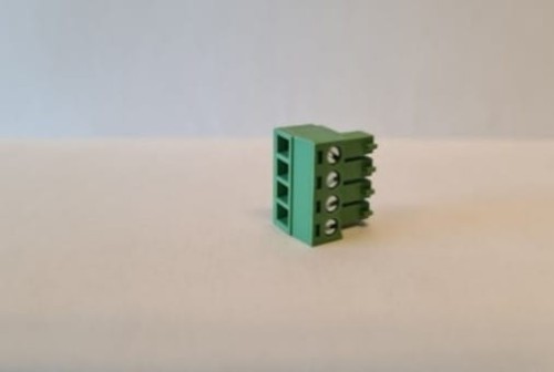Plastic green power connector with 4 pins