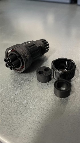 Black 5-pin communication connector