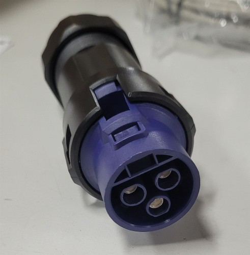 Black plastic AC connector