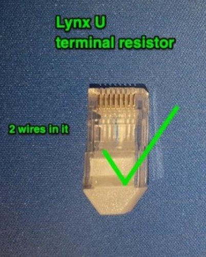 Plastic transparent terminal resistor