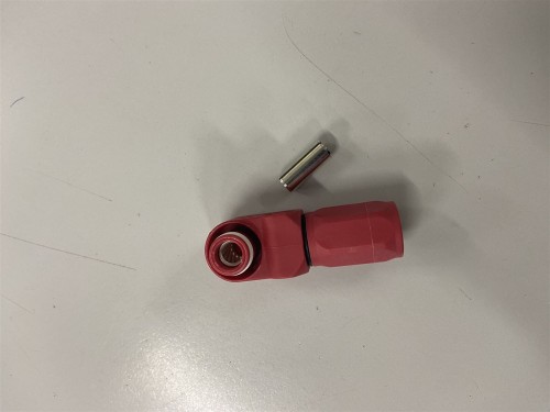 Red plastic battery connector