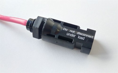 Black plastic communication connector