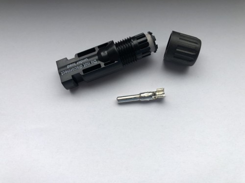 Black plastic connector