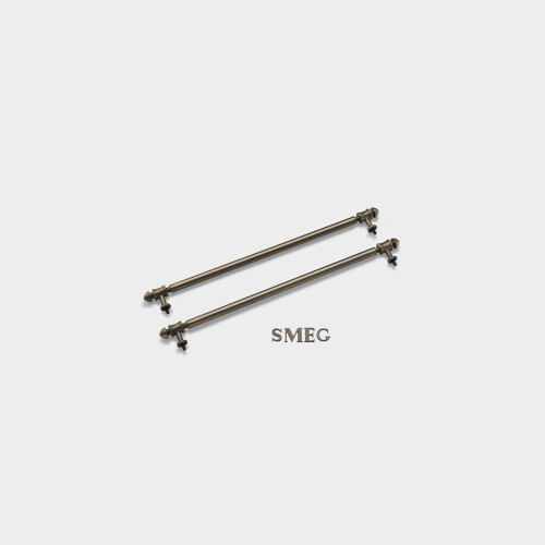 Smeg – Uchwyty i logo do okapu, Cortina, mosiądz - KITKCO