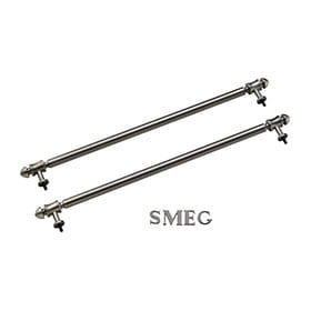 Smeg – Uchwyty i logo do okapu, Cortina, postarzane srebro - KITKCS
