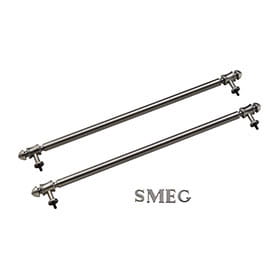 Smeg – Uchwyty i logo do okapu, Cortina, postarzane srebro - KITKCS-2