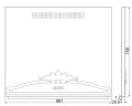 Smeg – Płyta przeciwtłuszczowa, 120x75 cm, do kuchni wolnostojącej Opera (A3-7, A4), stal nierdzewna - KIT1A3-6