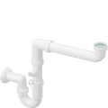 Smeg – Syfon z przyłączem do zmywarki do zlewozmywaków 1-komorowych - 3712
